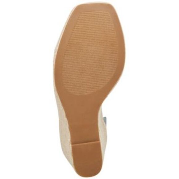 STEVE MADDEN Womens Blue 1/2" Platform Submit Toe Wedge Espadrille Shoes 8.5 - Picture 4 of 4